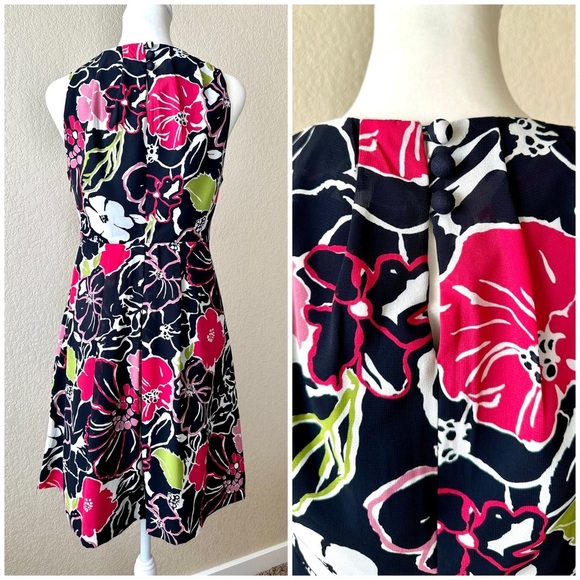 Banana Republic Sleeveless Floral Dress - size 0 - Picture 2 of 3